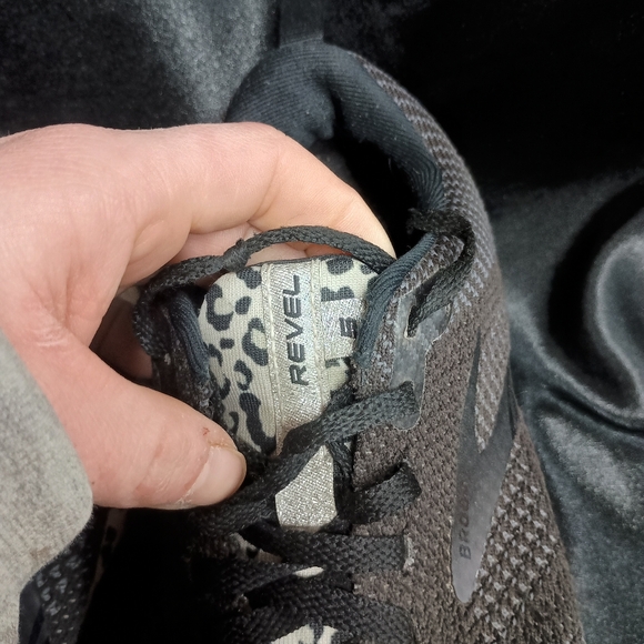 Brooks Black and White Athletic Shoes - Picture 10 of 14